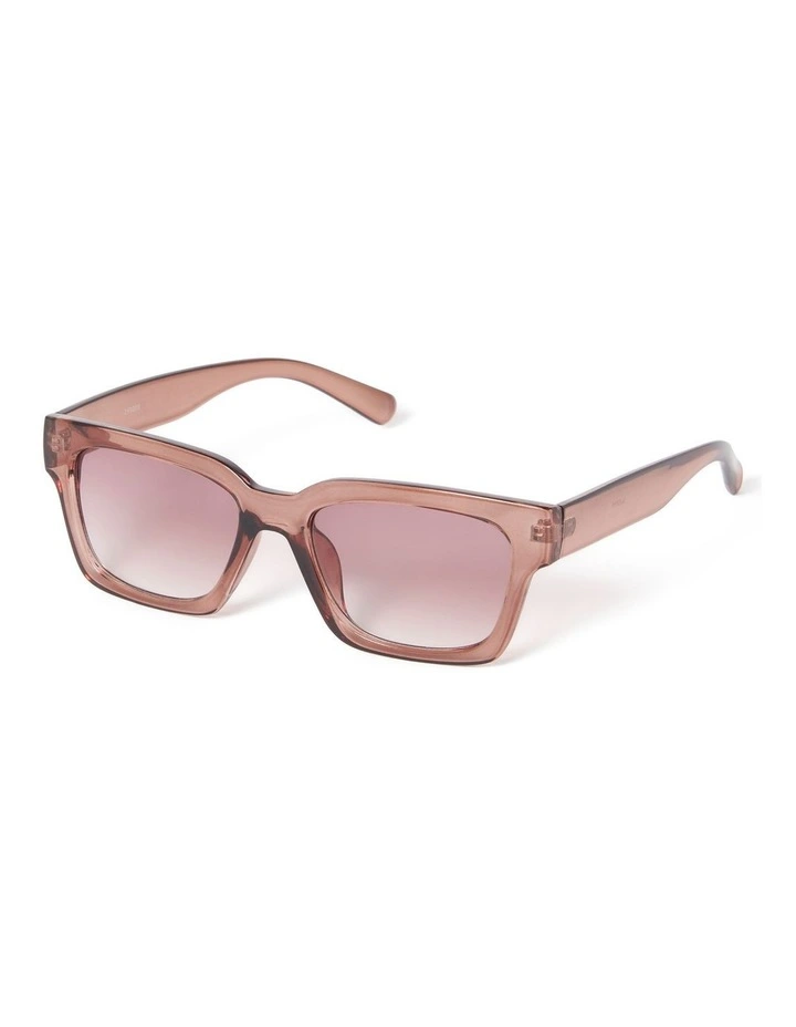 Phoebe Square Frame Sunglasses in Pink
