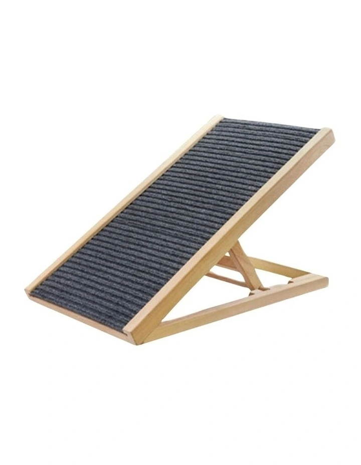 Wooden Adjustable Height Pet Ramp Dog Sofa Stairs 70x35x9.5cm in Multi
