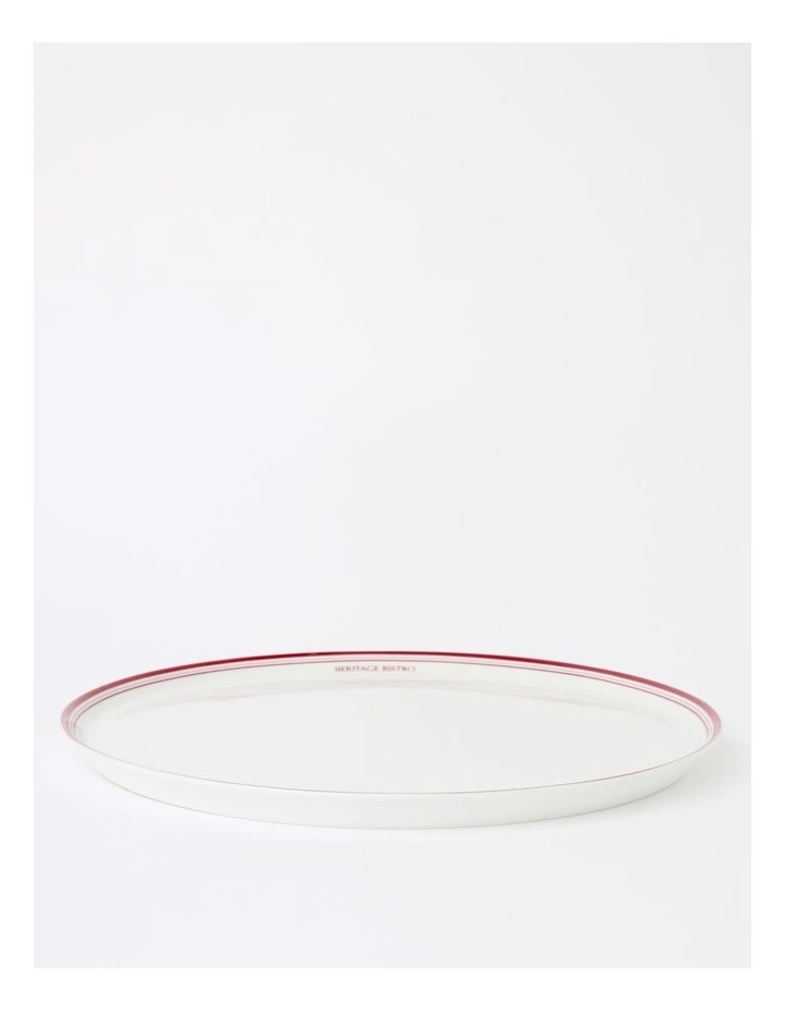 Bistro Provare Large Pizza Plate Set of 2 in Red