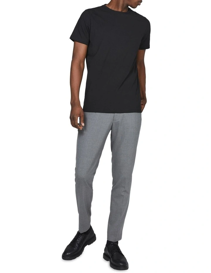 Cotton Stretch T-shirt in Black