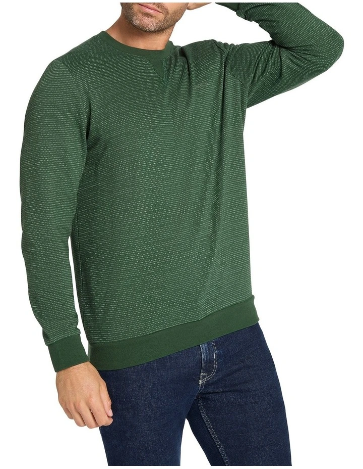 Ajay Space Dye Sweat in Emerald