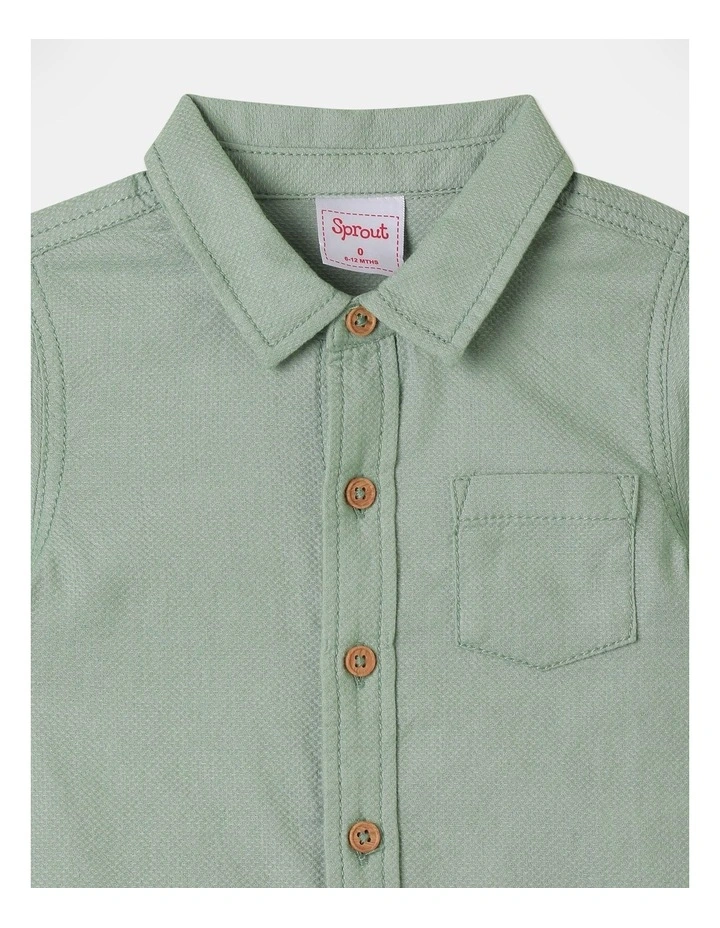 Textured Shirt in Sage