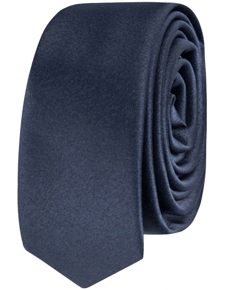 Kids Skinny Tie in Navy