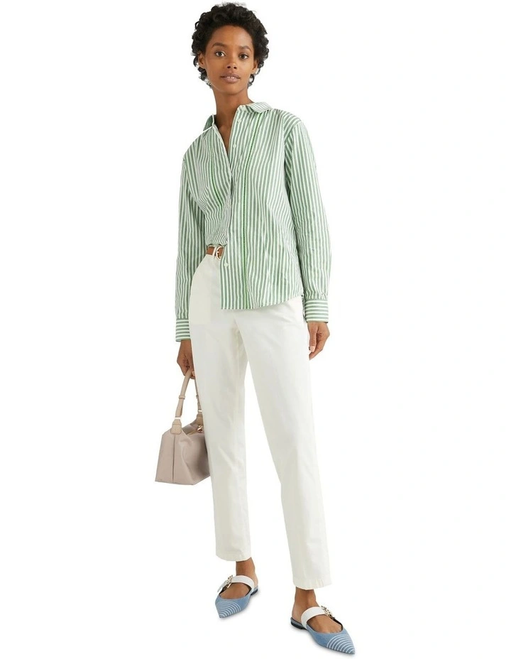 Slim Fit Twill Chino in White