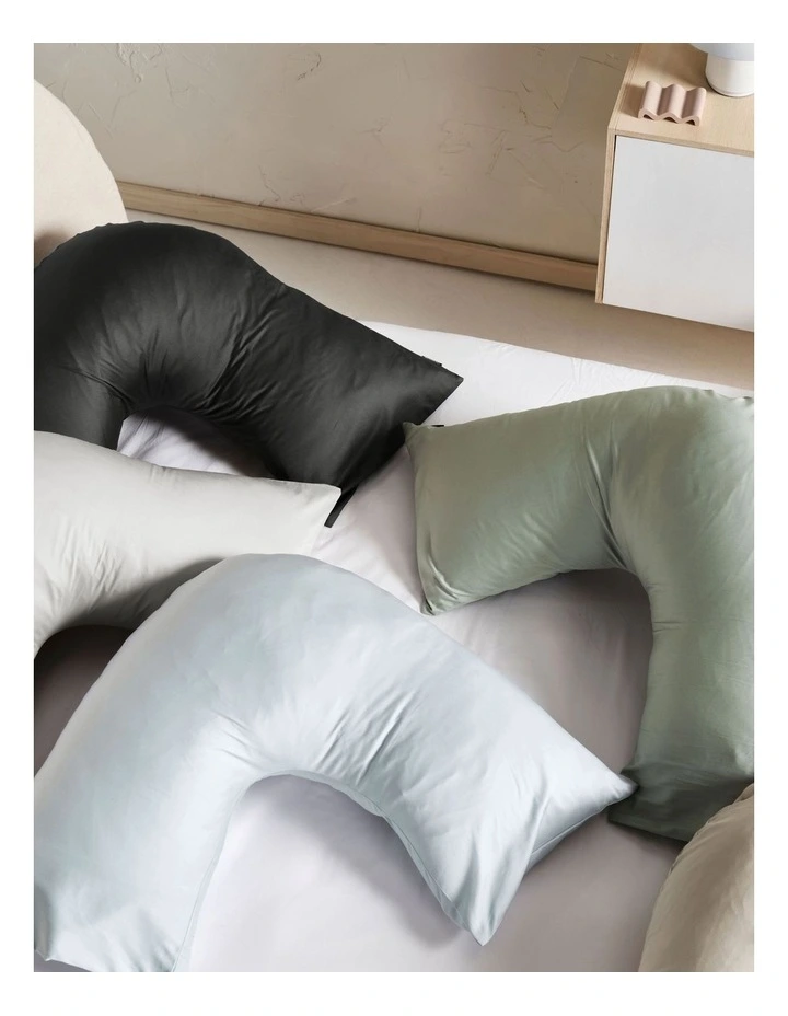 Augusta 500TC U Shaped Pillowcase In Pale Blue