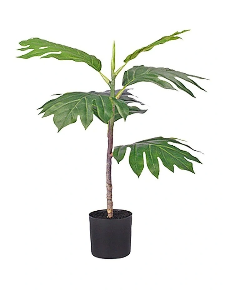60cm Artificial Split-Leaf Plant in Natural Green