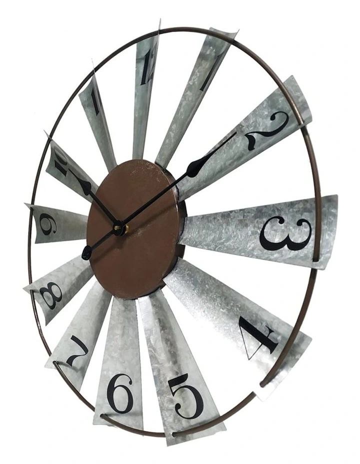 60 cm Windmill Wall Clock in Multi