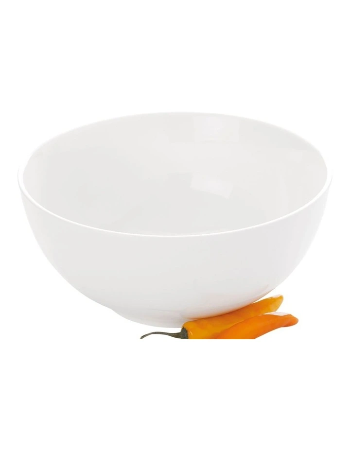 Basics Soho Round Bowl 25x1cm in White