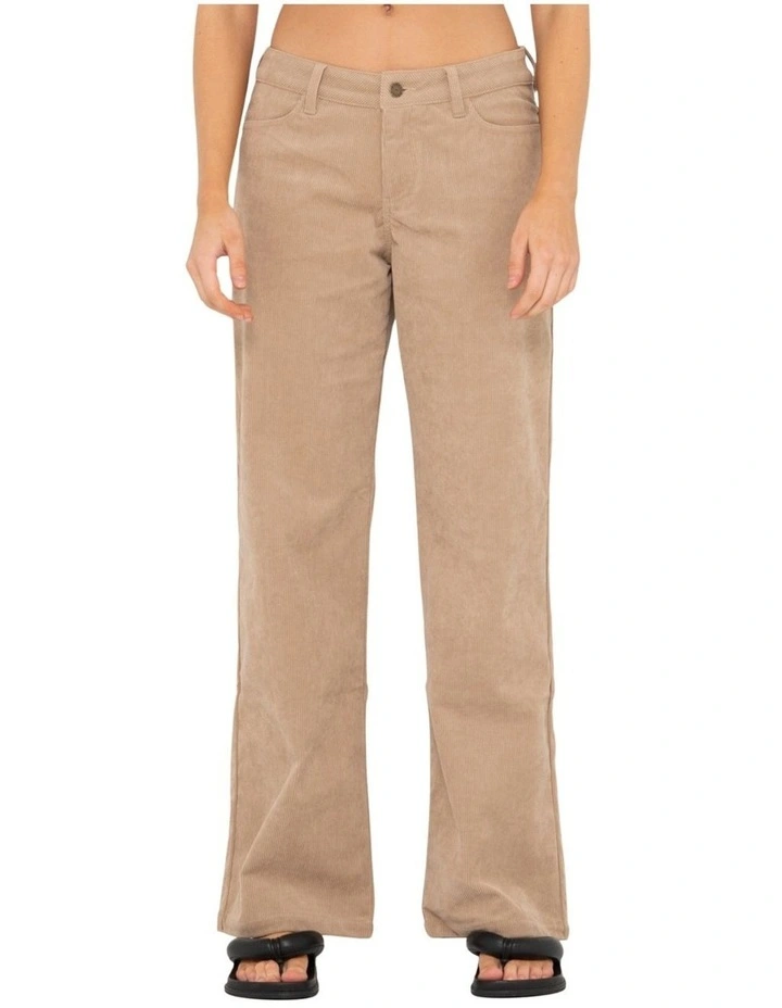 The Secret Low Rise Cord Pant in Oatmeal