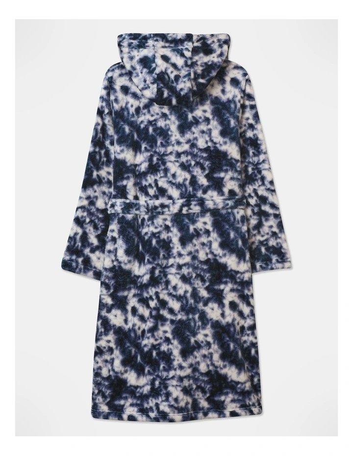 Tye Die Gown in Indigo