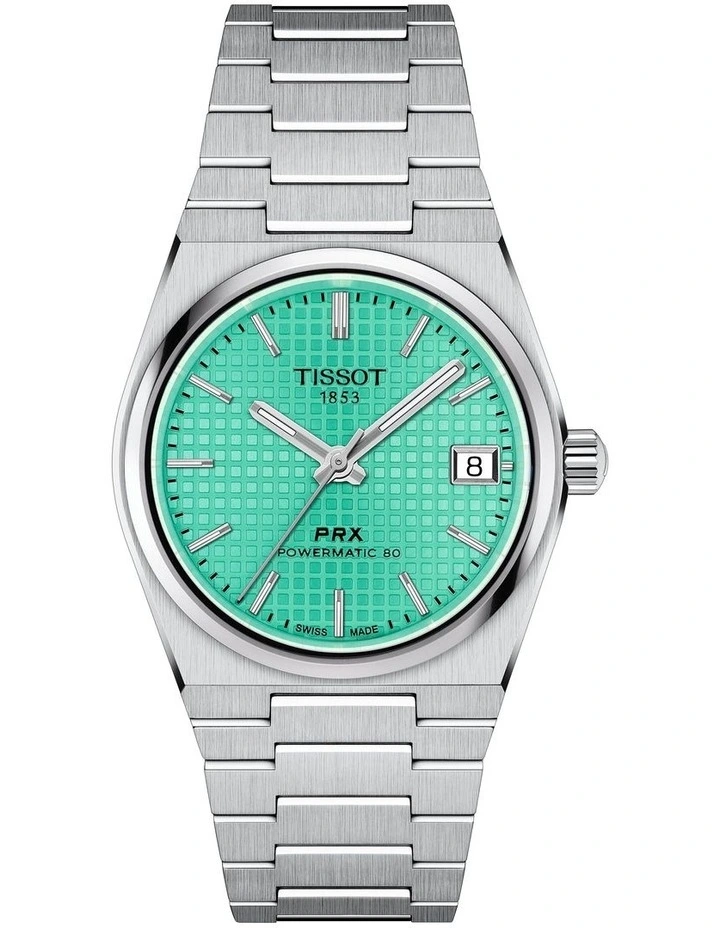 PRX 35mm Powermatic 80 T1372071109101 Watch in Light Green