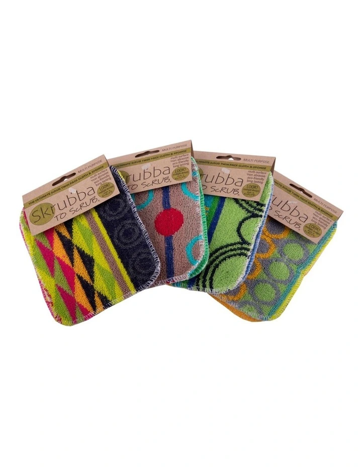 Original Cloth & Sponge Twin Pack 12 x 16.5cm in Assorted
