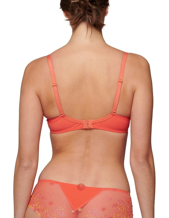 Delice Full Cup Plunge Bra in Orange