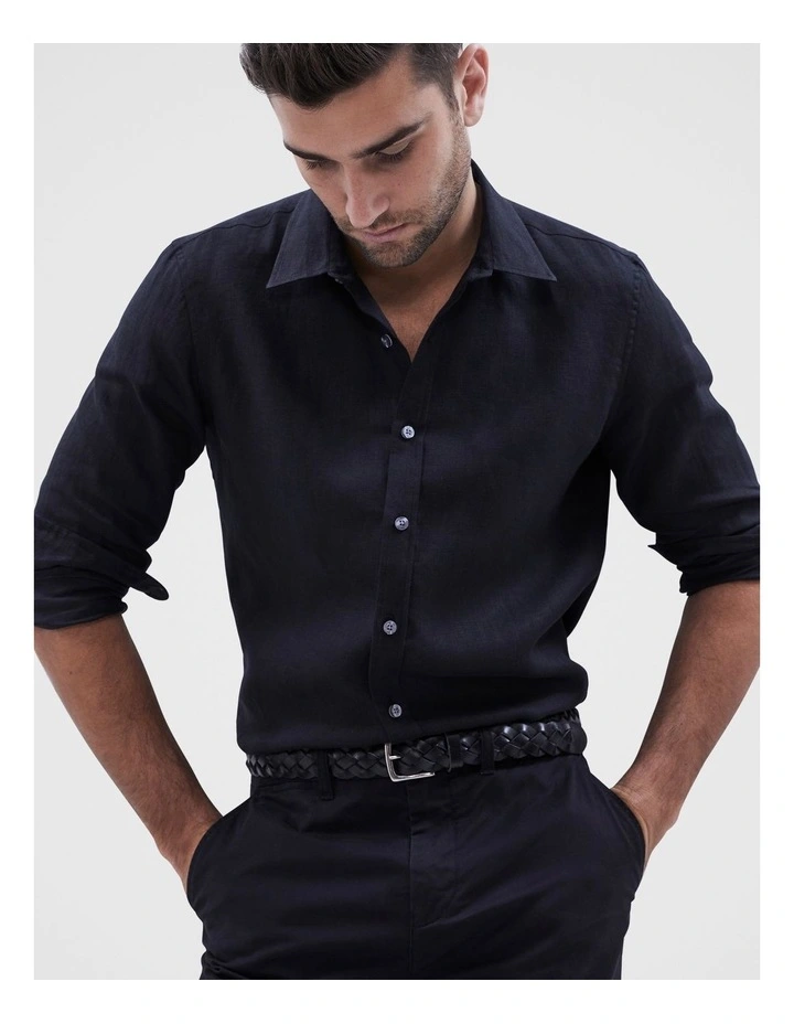 Cooper Leather Belt in Black