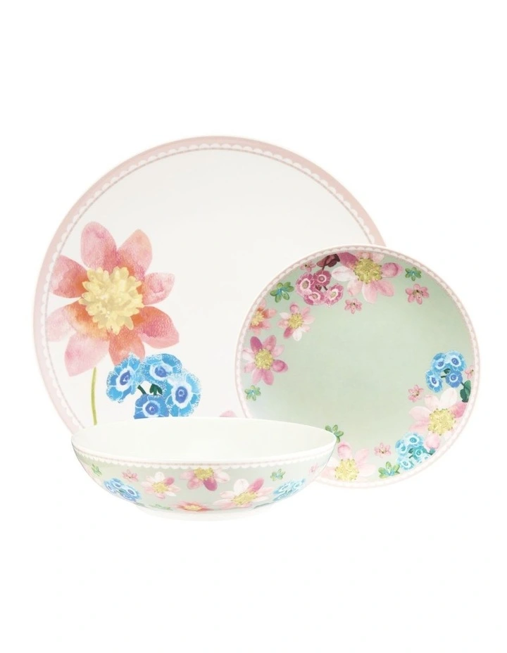 Primula Coupe Dinner Set 12 Piece Gift Boxed in Sage