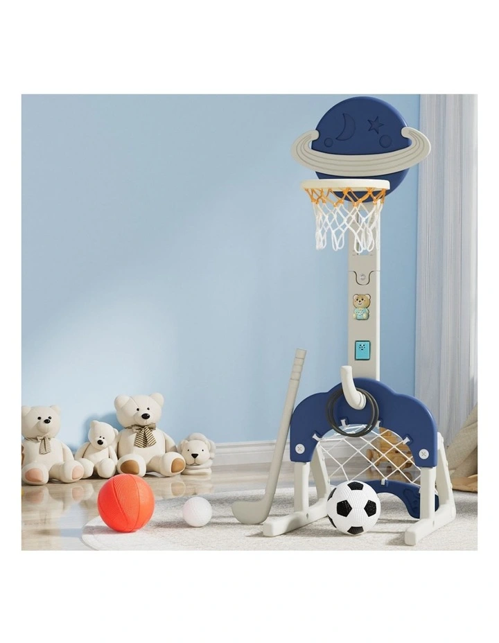 Adjustable 6-in-1 Basketball Hoop Stand