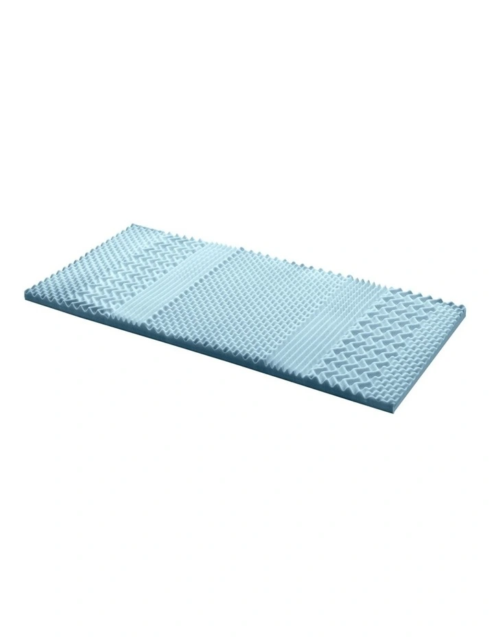COOL GEL Memory Foam Mattress Topper BAMBOO 5CM 7-Zone Single