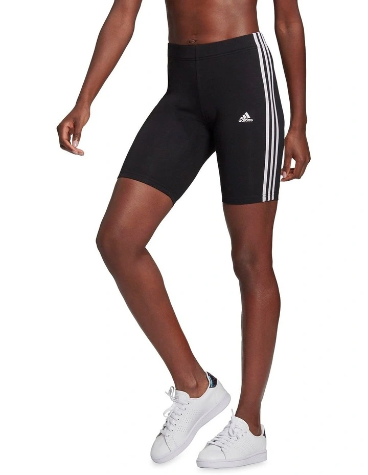 3 Stripe Bike Short Black/White