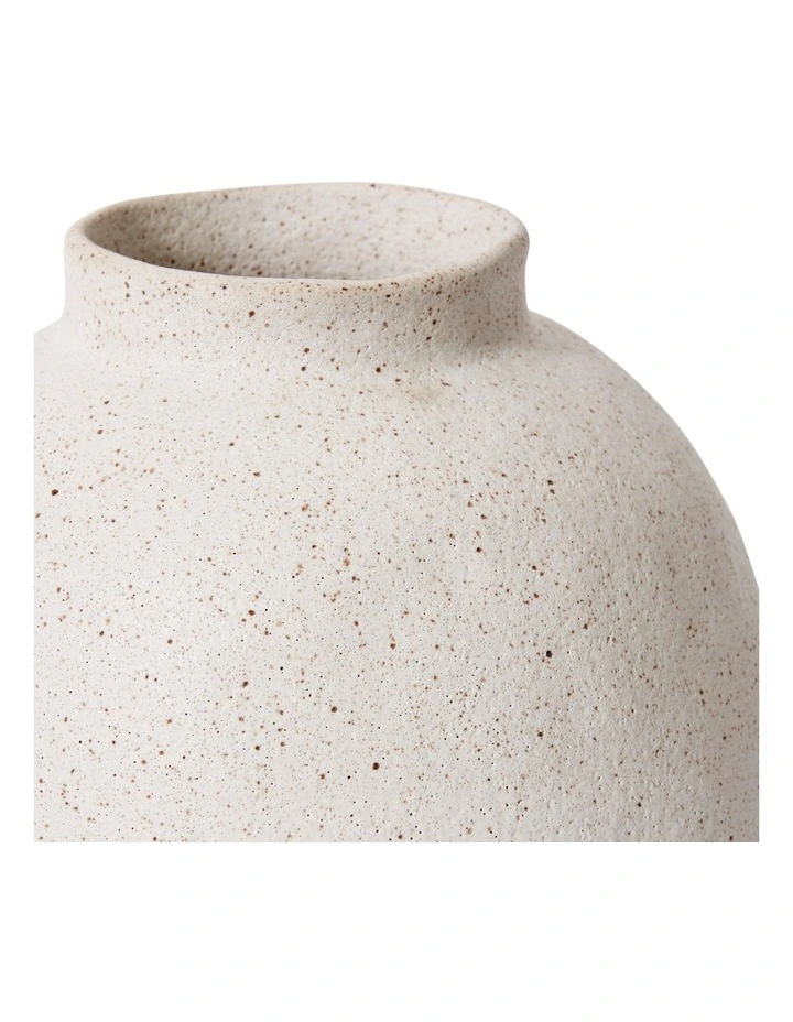 Matias Footed Vase in White