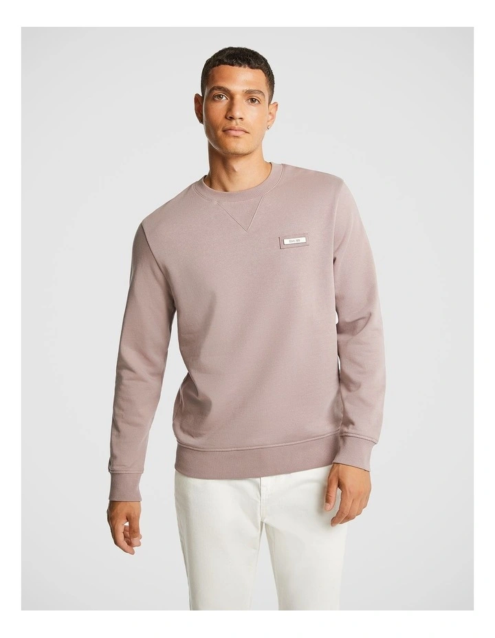 Beau Crew Sweatshirt in Mauve
