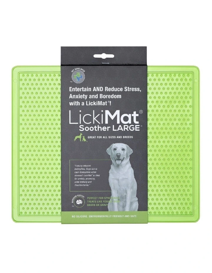 Large Soother Original Slow Food Licking Mat in Green