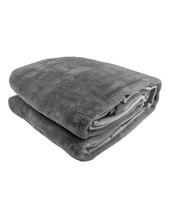 800GSM Faux Mink Blanket Double Sided Queen Soft Plush Bed Throw Rug 220 x 240cm