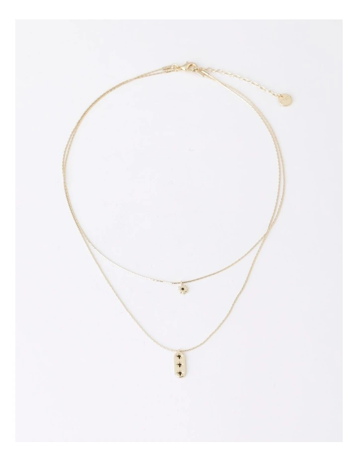 Multi Coloured Diamantes Necklace in Multi