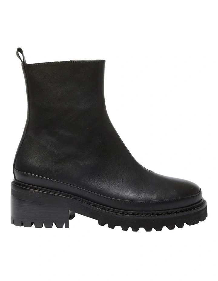 Tamara Leather Boots in Black
