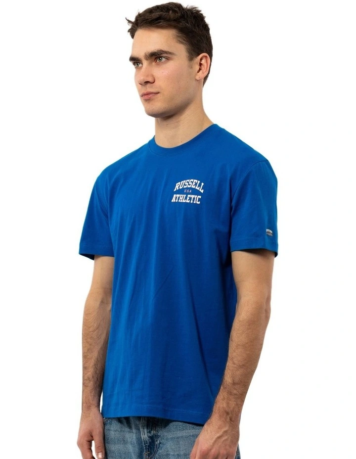 Vintage Arch Tee in Pacific Blue
