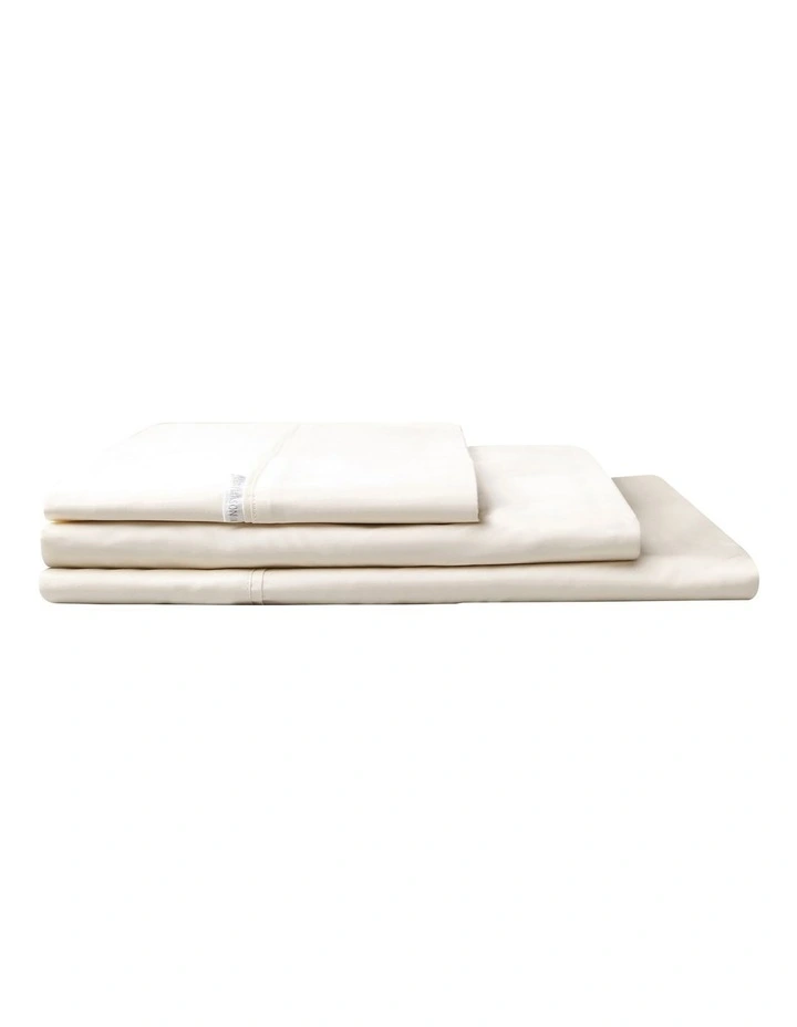 400TC Mega 50cm drop Sheet Set in Vanilla