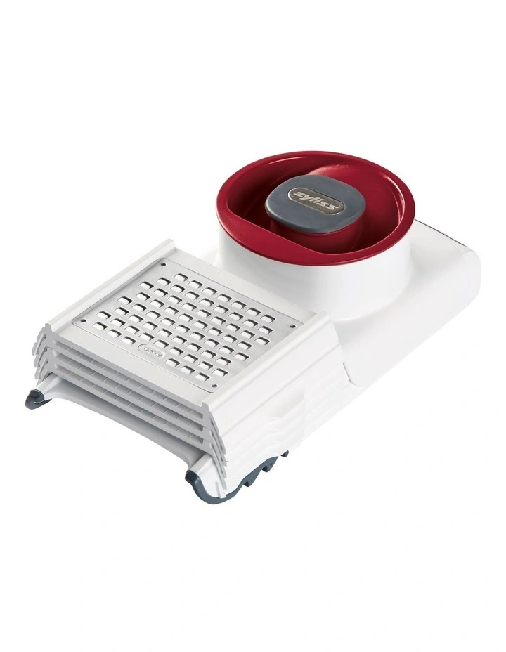 4-in-1 Slicer, Grater in White/Red