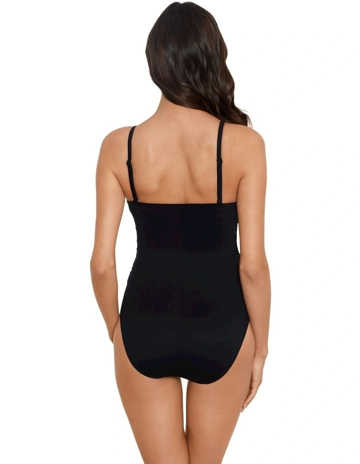 Cosmos Lisa Underwired High Neck Shaping Swimsuit in Black