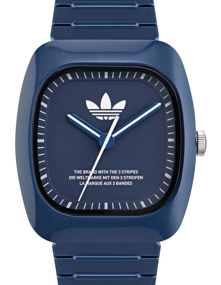 Retro Wave Two Resin Watch in Blue