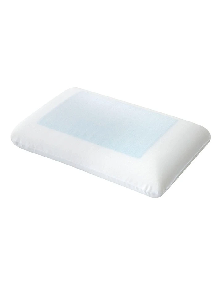 Gel Pad Memory Foam Pillow in White