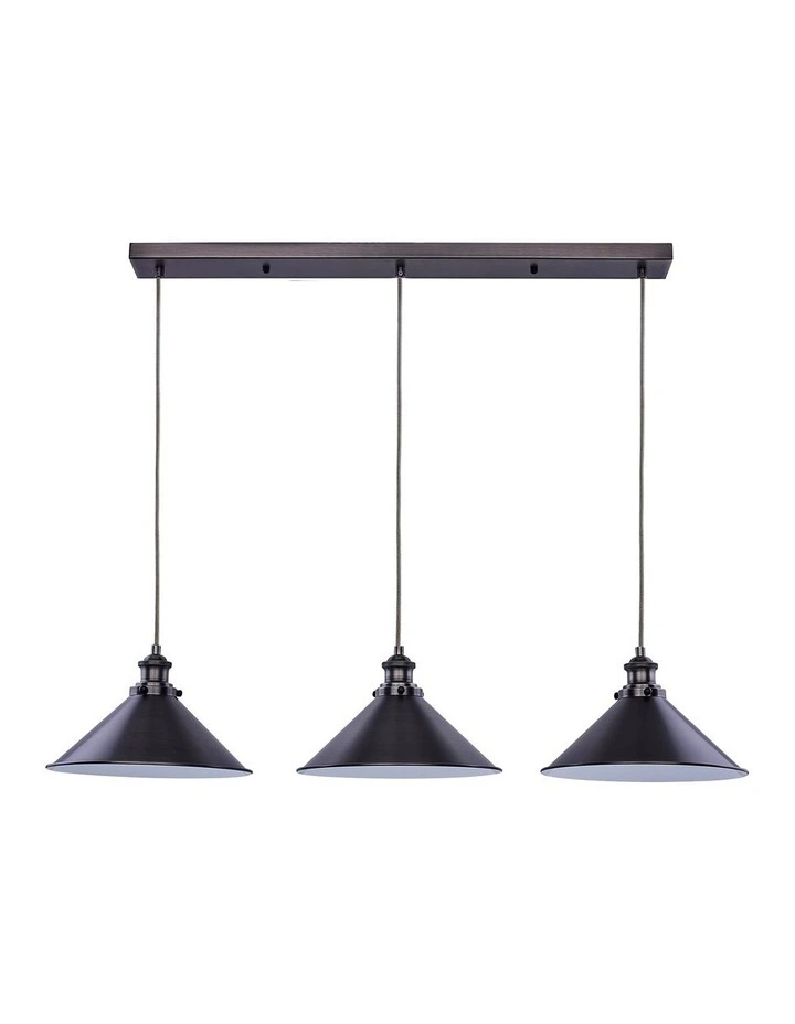 Brightyts 3 Light Ceiling Light Pewter
