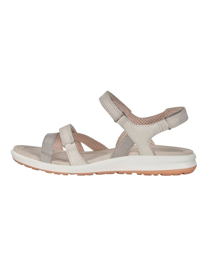 Cruise II Leather Sandal in Grey