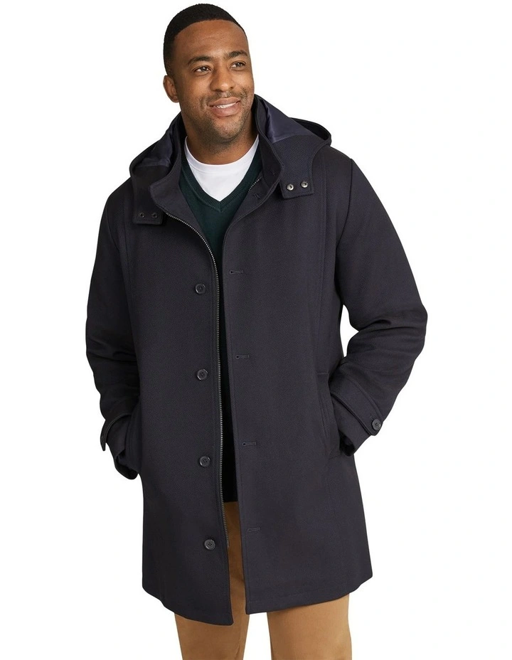 Nathan Hood Coat in Navy