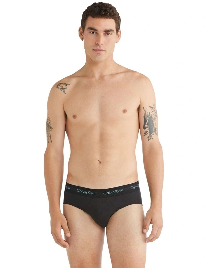 Cotton Stretch Briefs 3 Pack in Multi