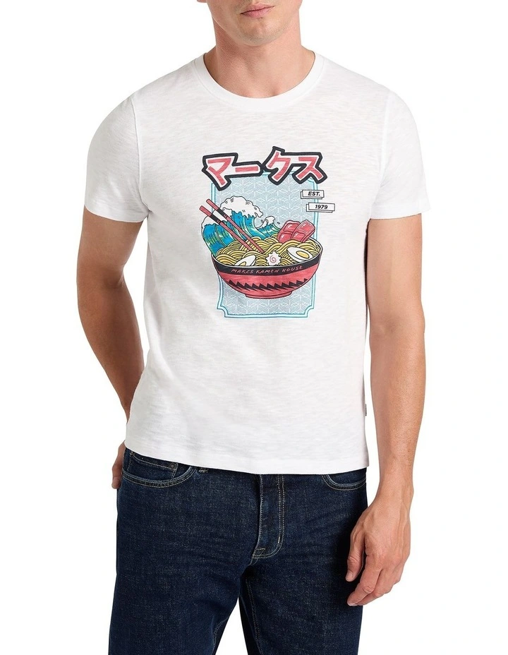 Ramen Love With You Tee in White