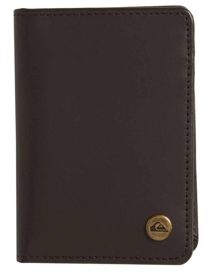 Mack Cardy Tri-Fold Wallet in Chocolate Brown