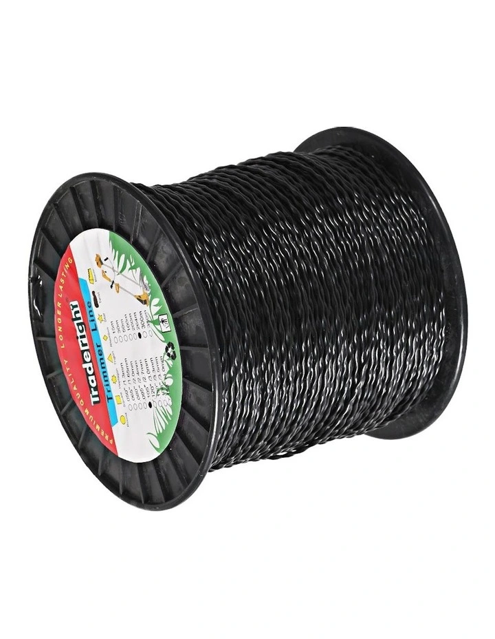 Spiral Twist String 2.7MM x 264M Trimmer Line in Black