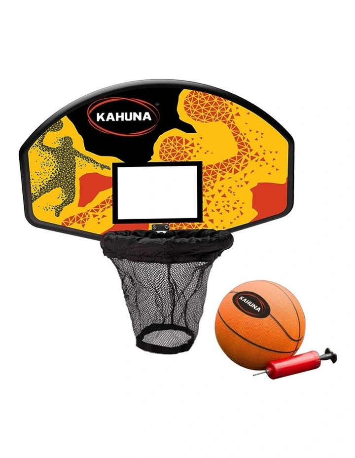 Trampoline Basketball Hoop Ring Backboard Pump Set Ball Kit