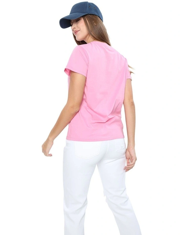 Graphic Tee in Pink