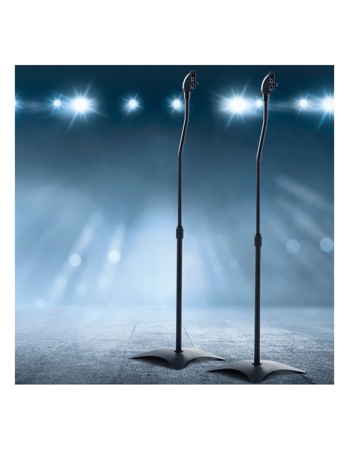 2pcs Speaker Stands Adjustable in Black