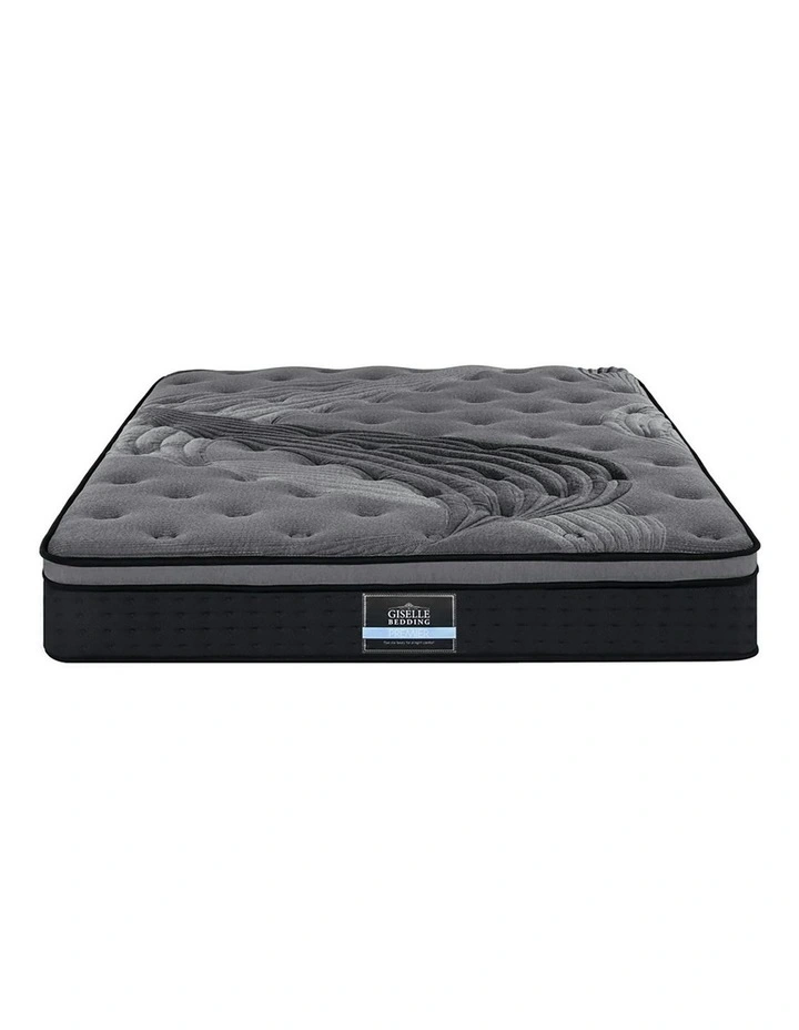 Alanya Bamboo Euro Top Pocket Spring Queen Size Mattress 34cm in Grey