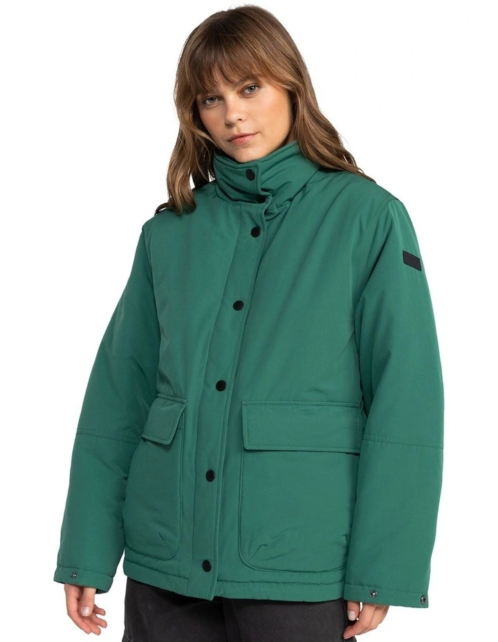 This Time Puffer Jacket in Galapagos Green
