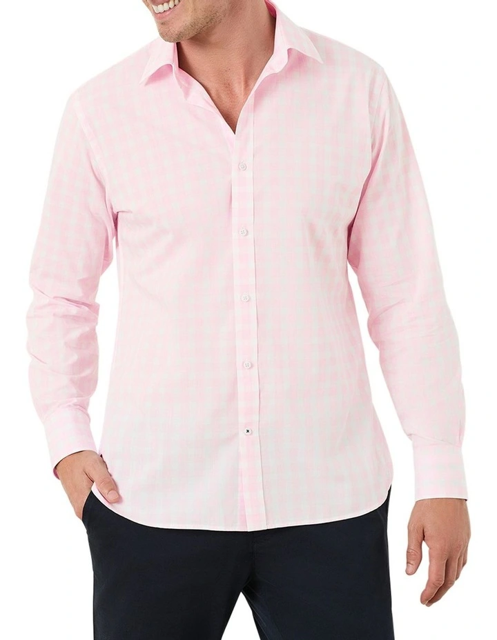 Cimbrone Check Shirt in Pink/White