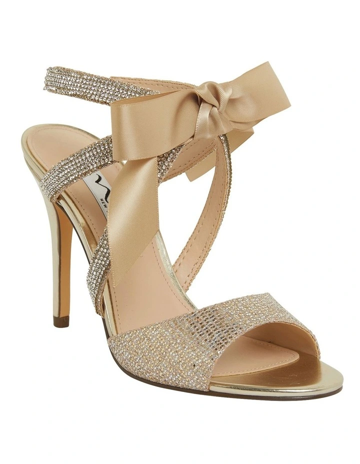 Claudia Platino Glitter Sandals
