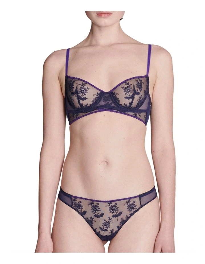 Adele Half Cup Bra in Midnight