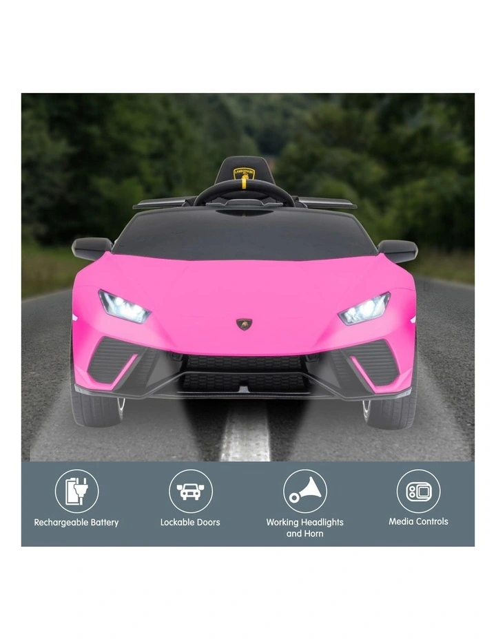 Lamborghini Ride On Car in Pink